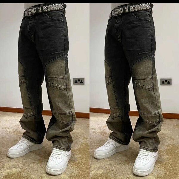 Jeans noir à poches style urbain