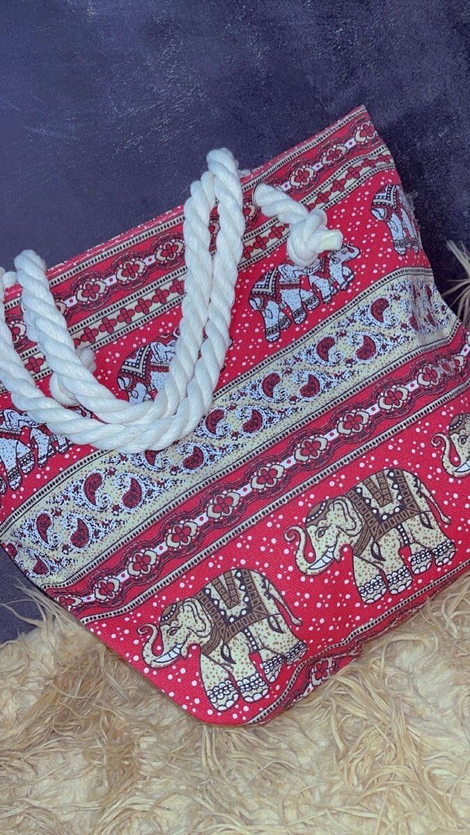 Sac cabas en tissu imprimé