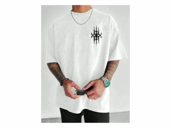 T-shirt blanc tattoo graphique