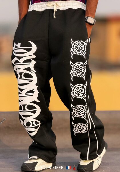 Pantalon streetwear style gothique