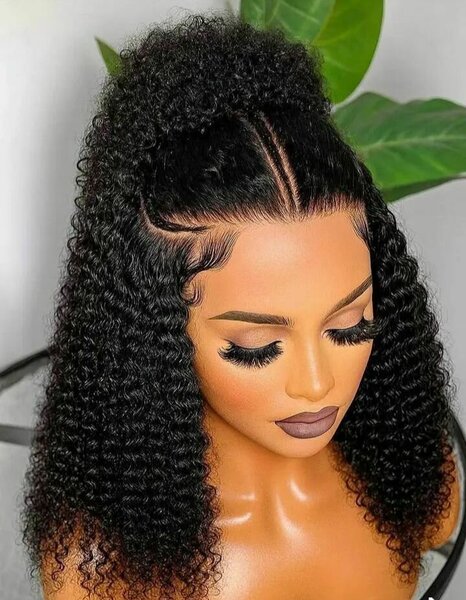 Perruque boucle mi-longue