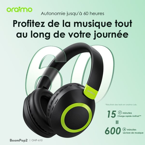 ORAIMO - casque BoomPop2 OHP-610