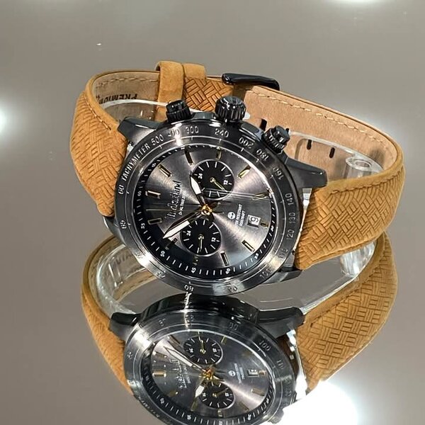 Montre Homme Luxe Cuir Marron