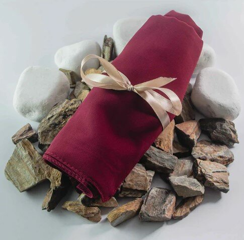 Hijab de Georgette, couleur prune