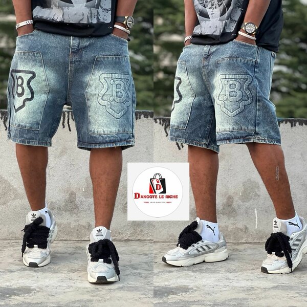 Short en jean tendance homme