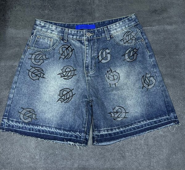 Shorts en jean imprimés tendance