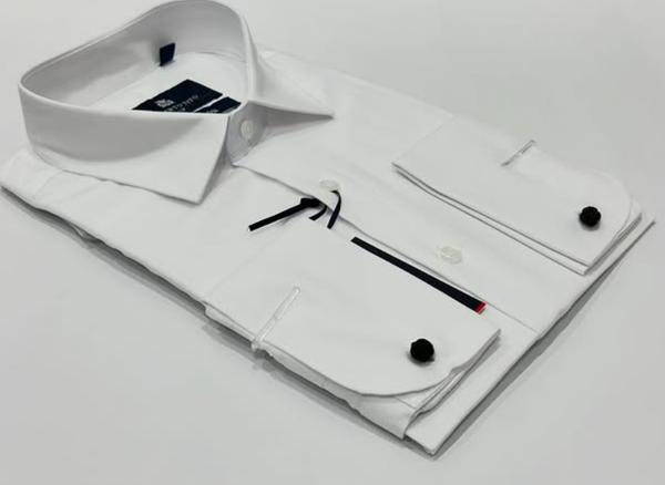 CLASSIC CUFFLINKS WHITE SHIRT