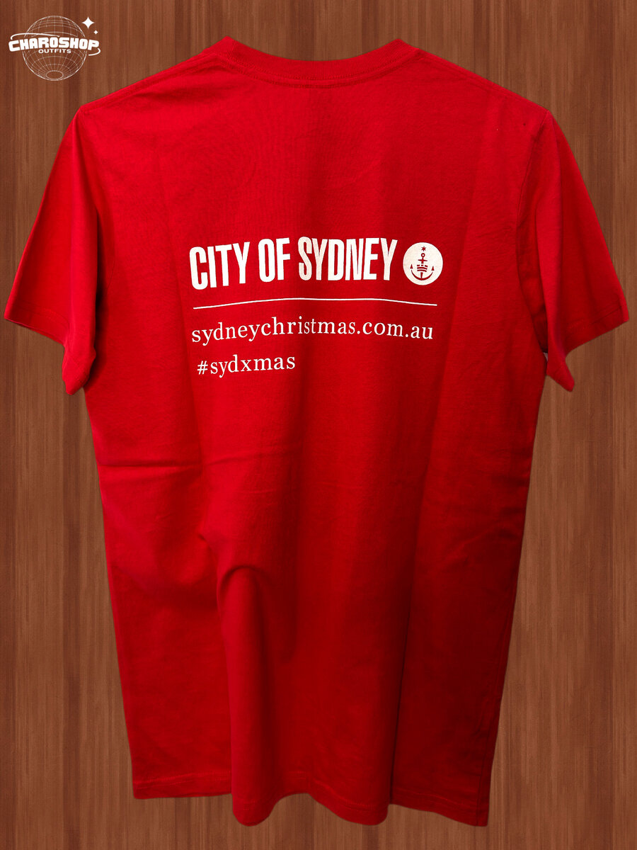 T-shirt rouge graphique Noël