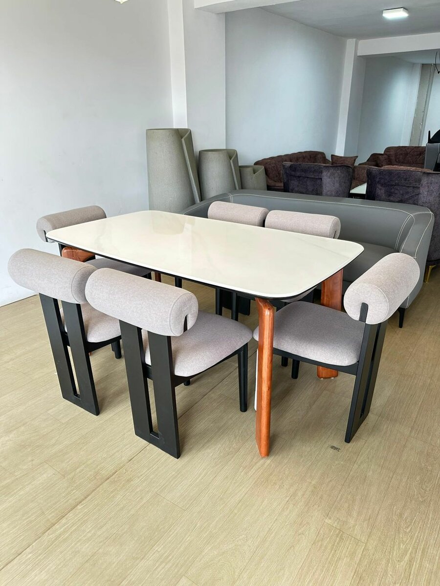 Dining Table Set with 6 Chairs