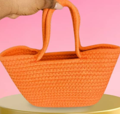 woven straw bag