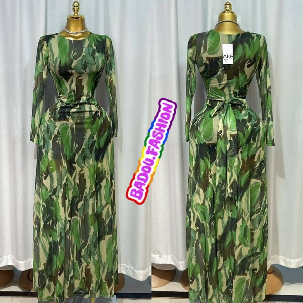 Robe camouflage élégante
