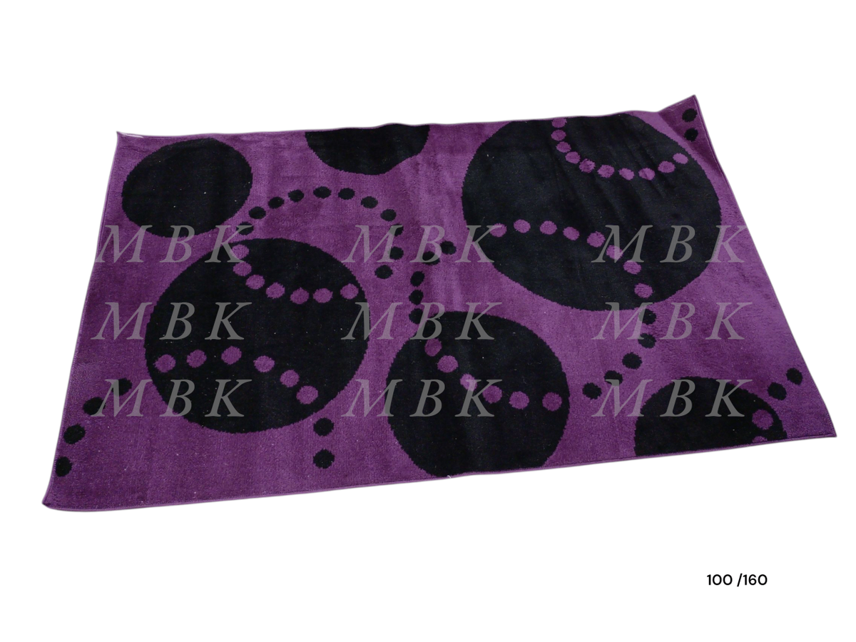Tapis Moderne Violet Noir