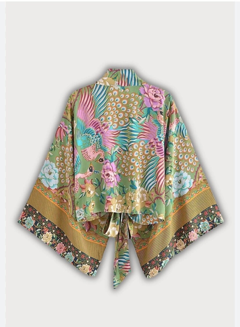 Kimono floral chic et bohème