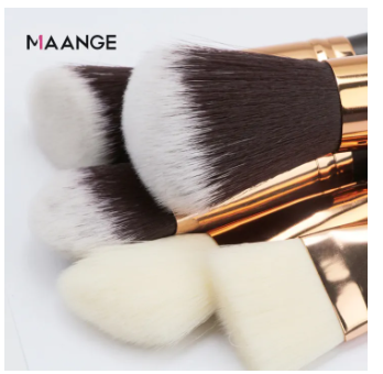 MAANGE 15 Pcs Professional Makeup Brushes Set Powder Foundation Eye shadow Blush Blending Lip Make Up Beauty Cosmetic Tool Kit