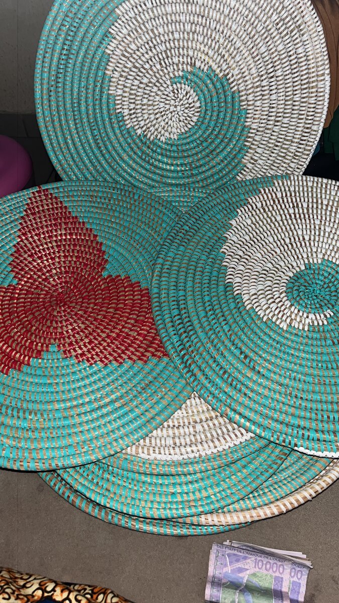 Paniers en osier décoratifs