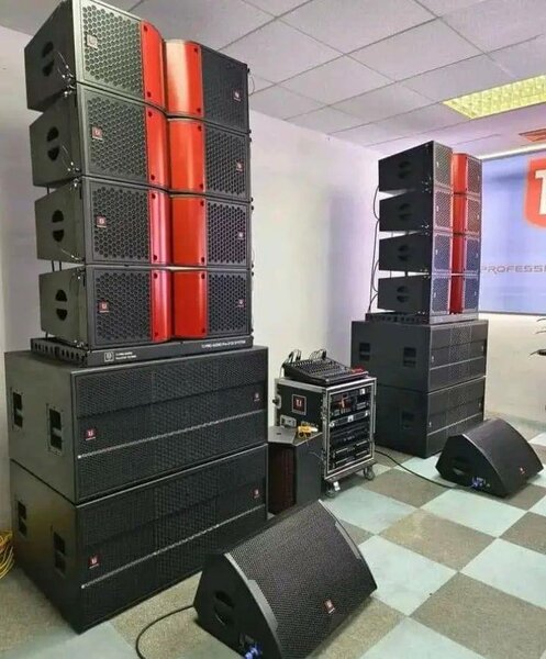 Enceinte professionnelle haut-parleur noir