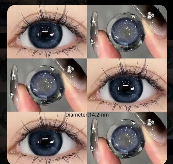 Lentilles de contact bleues 14.2mm