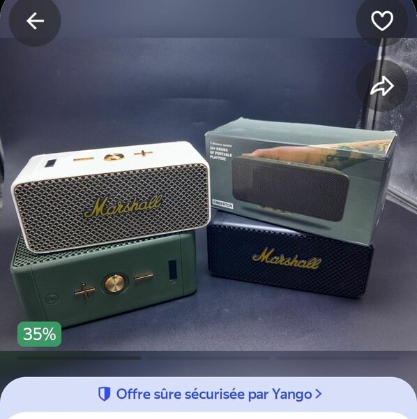Enceinte Bluetooth Marshall Portable