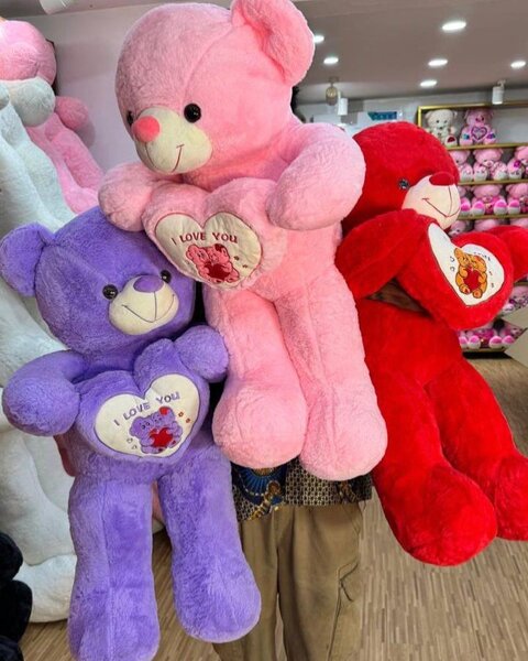 Ours en peluche géant 'I Love You'