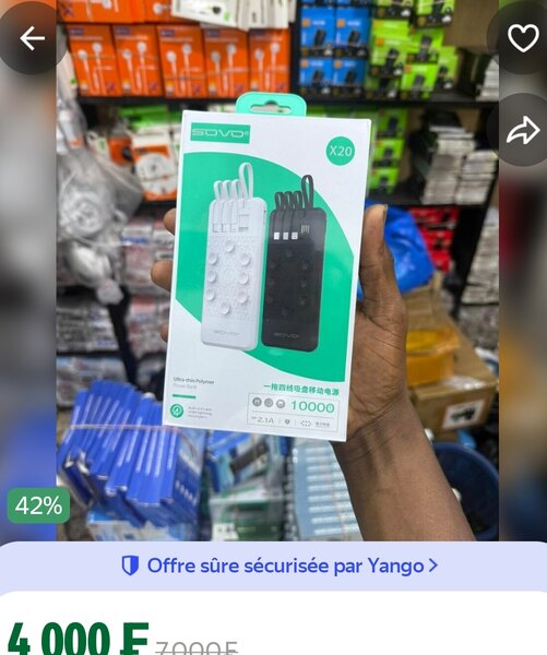 Power Bank 10000mAh SOVO