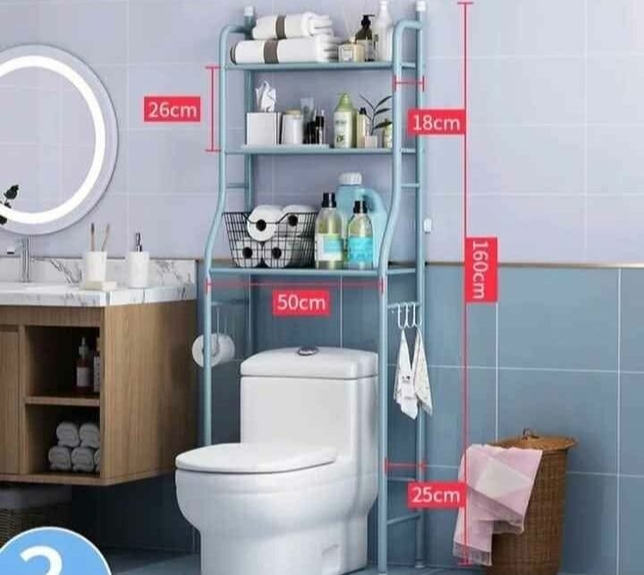 Étagère de rangement WC pratique