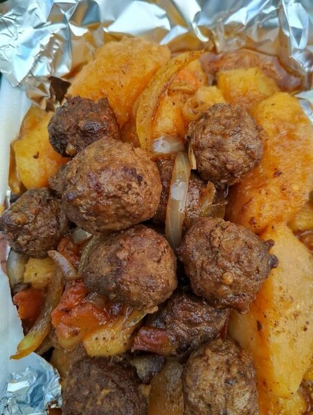 Ragoût de pomme terre boulette