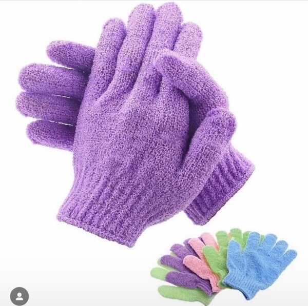 Colorful Exfoliating Gloves
