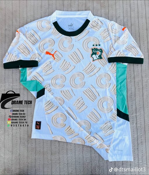 Maillot Côte d'Ivoire 2023