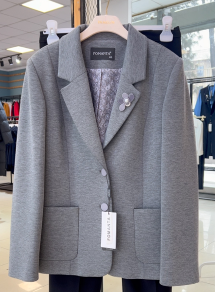 Пиджак серый