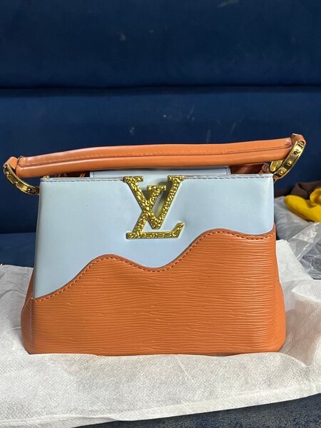 Chic Two-Tone Handbag