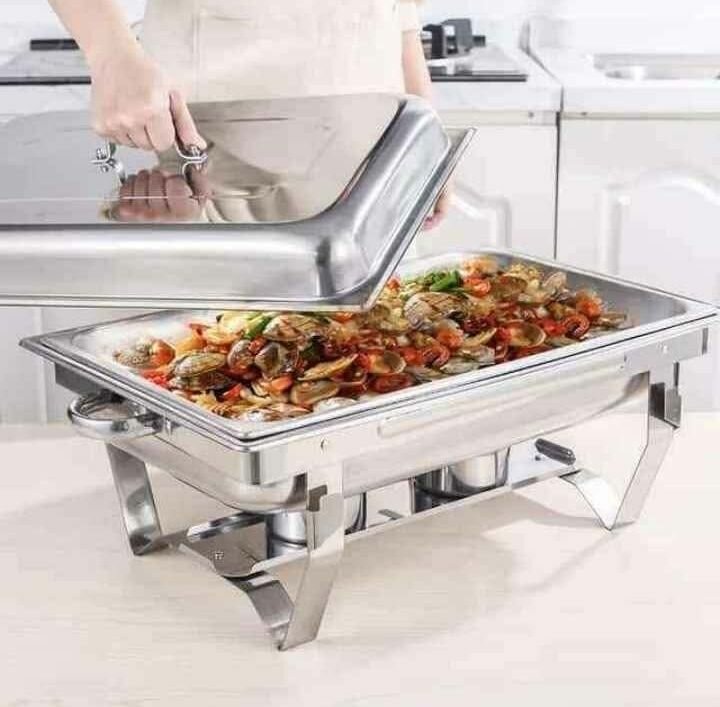 Plat de service en inox 11L