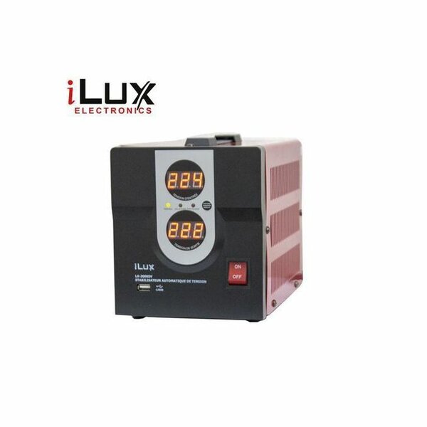Ilux Stabilisateur Automatique Numérique 1700VA -Rouge