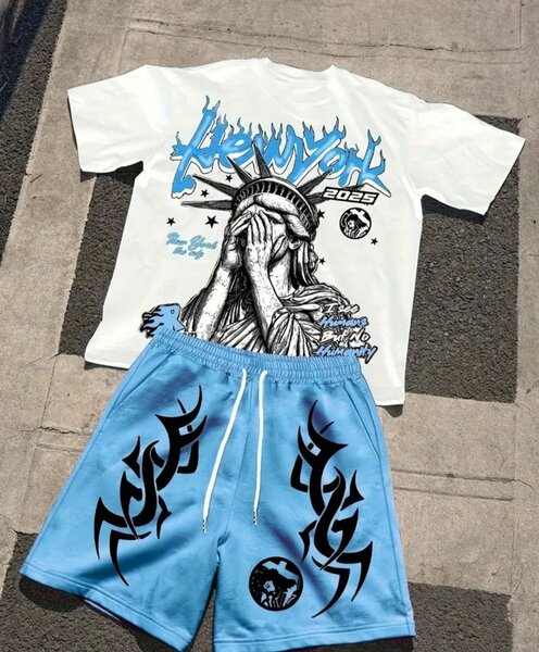 Ensemble T-shirt et Short Graphique