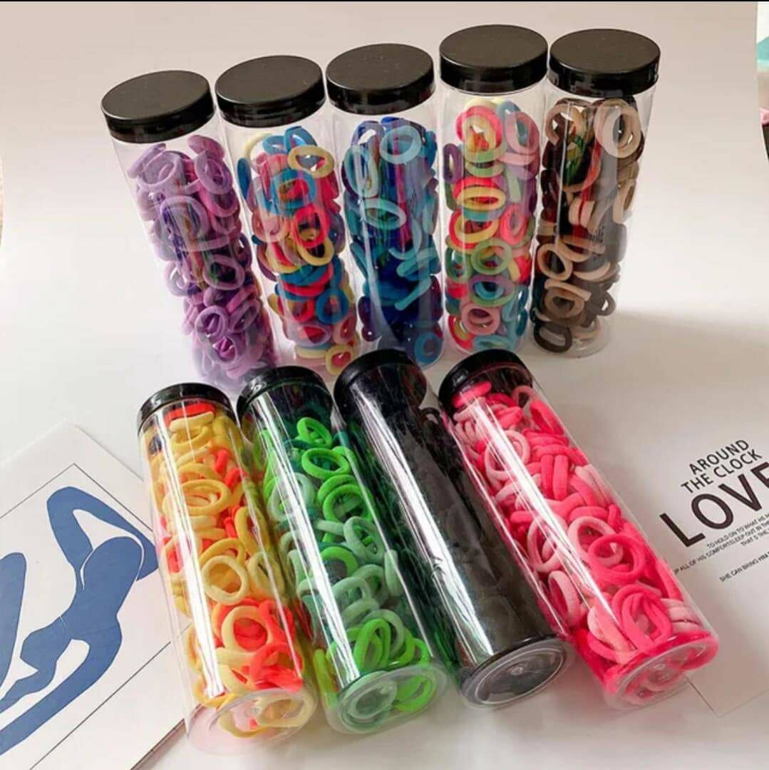 Élastiques cheveux colorés