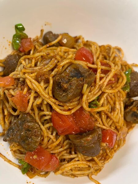 Spaghetti viande
