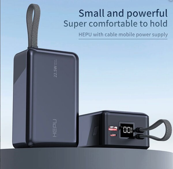 Power Bank HEPU 30000mAh Rapide