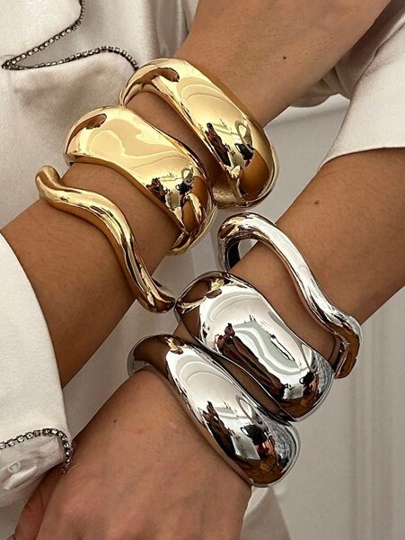 Bracelets en métal élégant