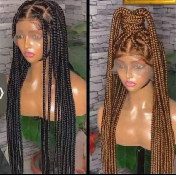 Glueless braided hair