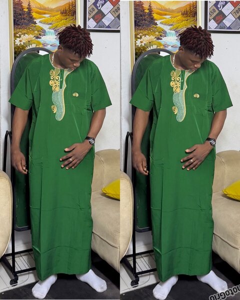 Boubou marocain vert