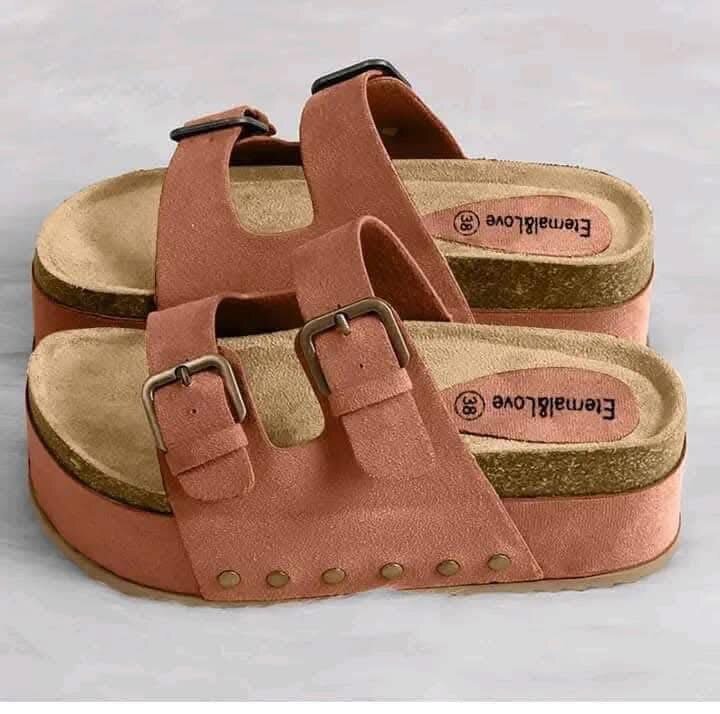 Sandales en cuir confortables