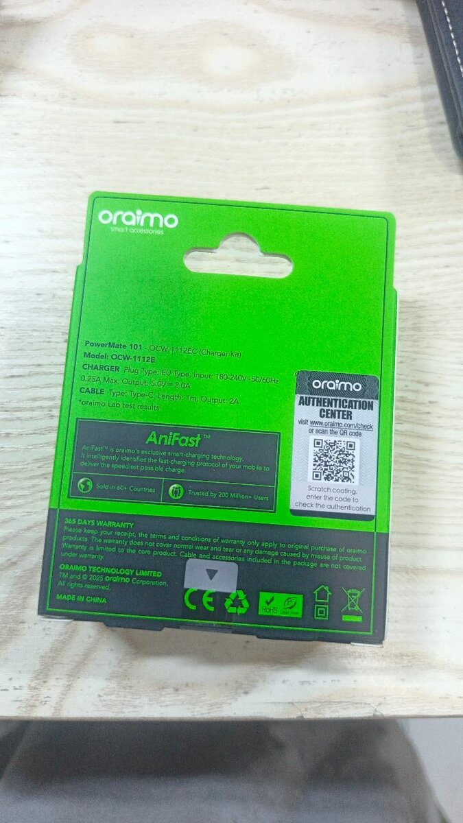 Chargeur portable ORAIMO 10W