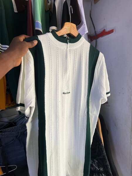 Men's Striped Polo Shirt