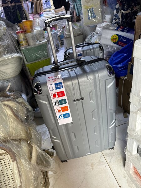 Durable Silver Suitcase