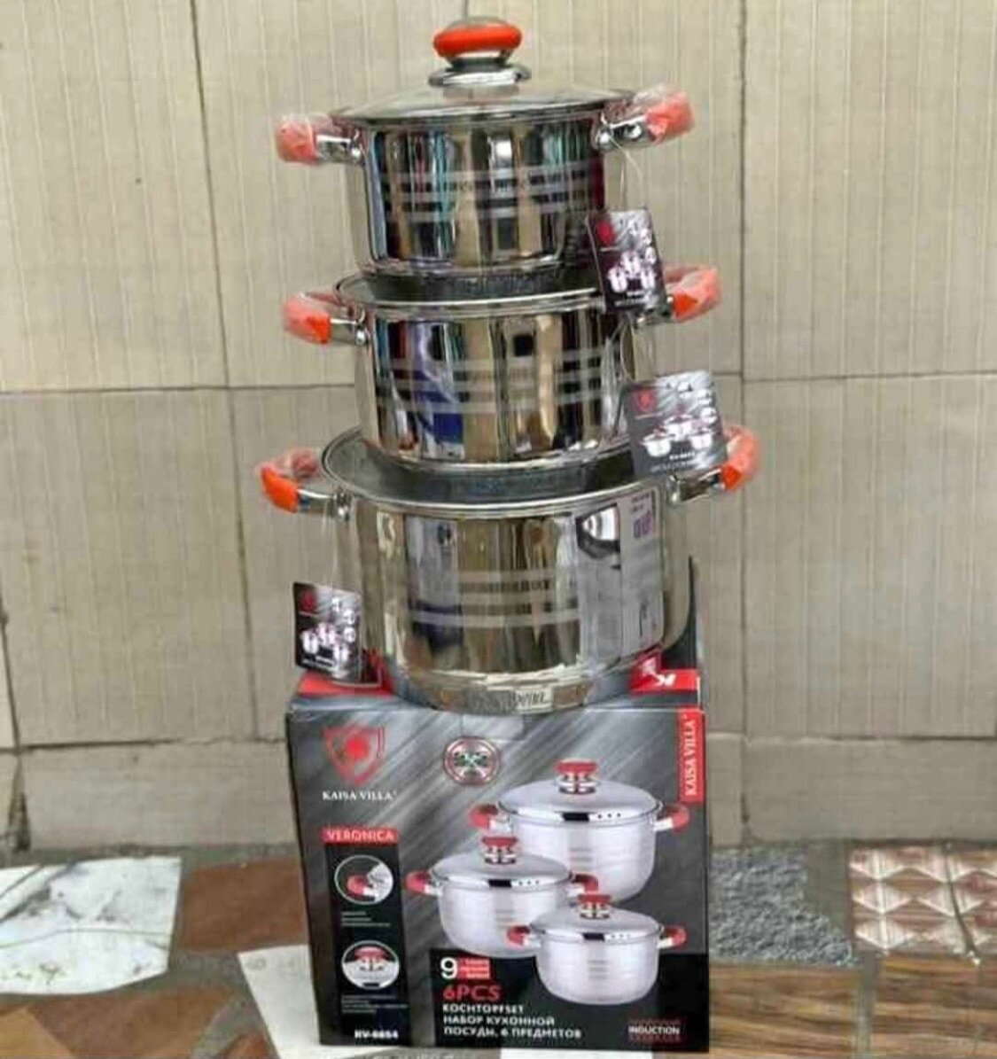 Batterie de Cuisine en Acier Inoxydable