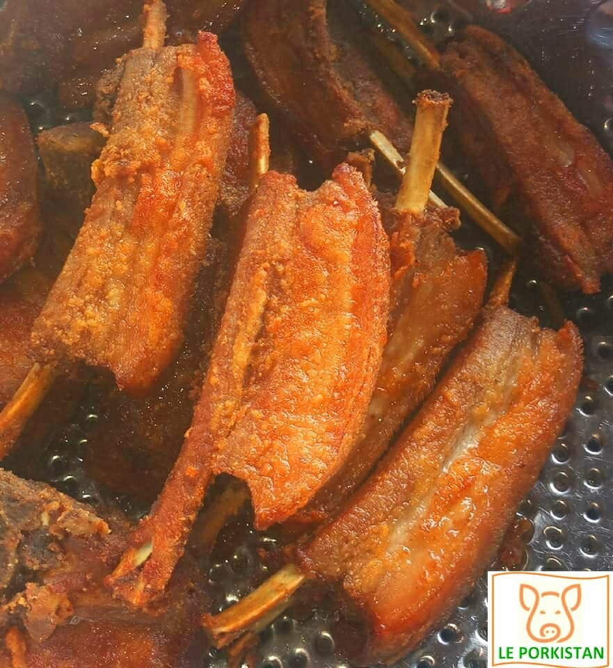 Côtes de porc croustillantes