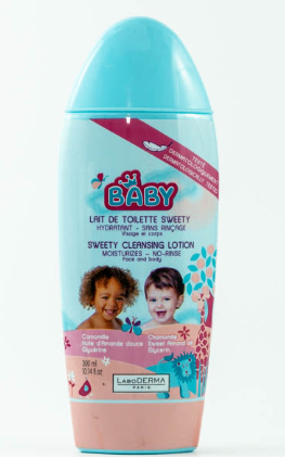 Lotion nettoyante bébé hydratante