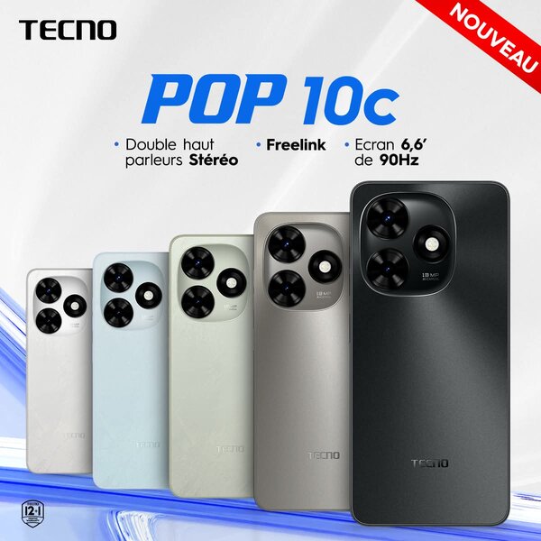 Tecno Pop10C 64GB 2+2-4RAM