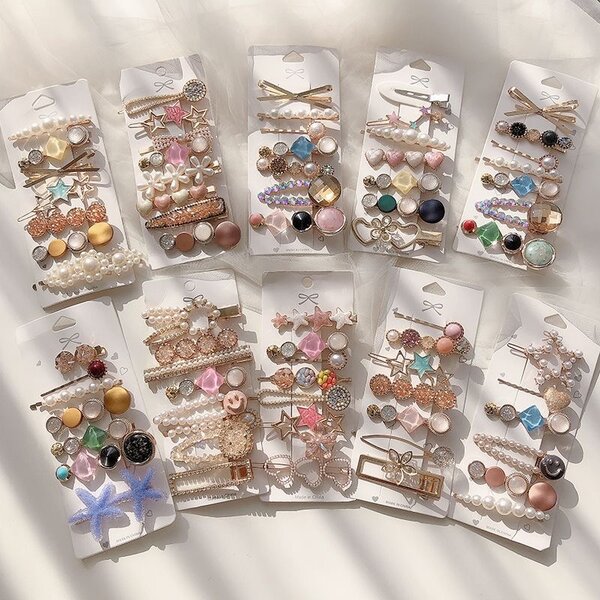 Ensemble de pinces à cheveux élégantes