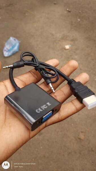 HDMI to VGA with audio provision