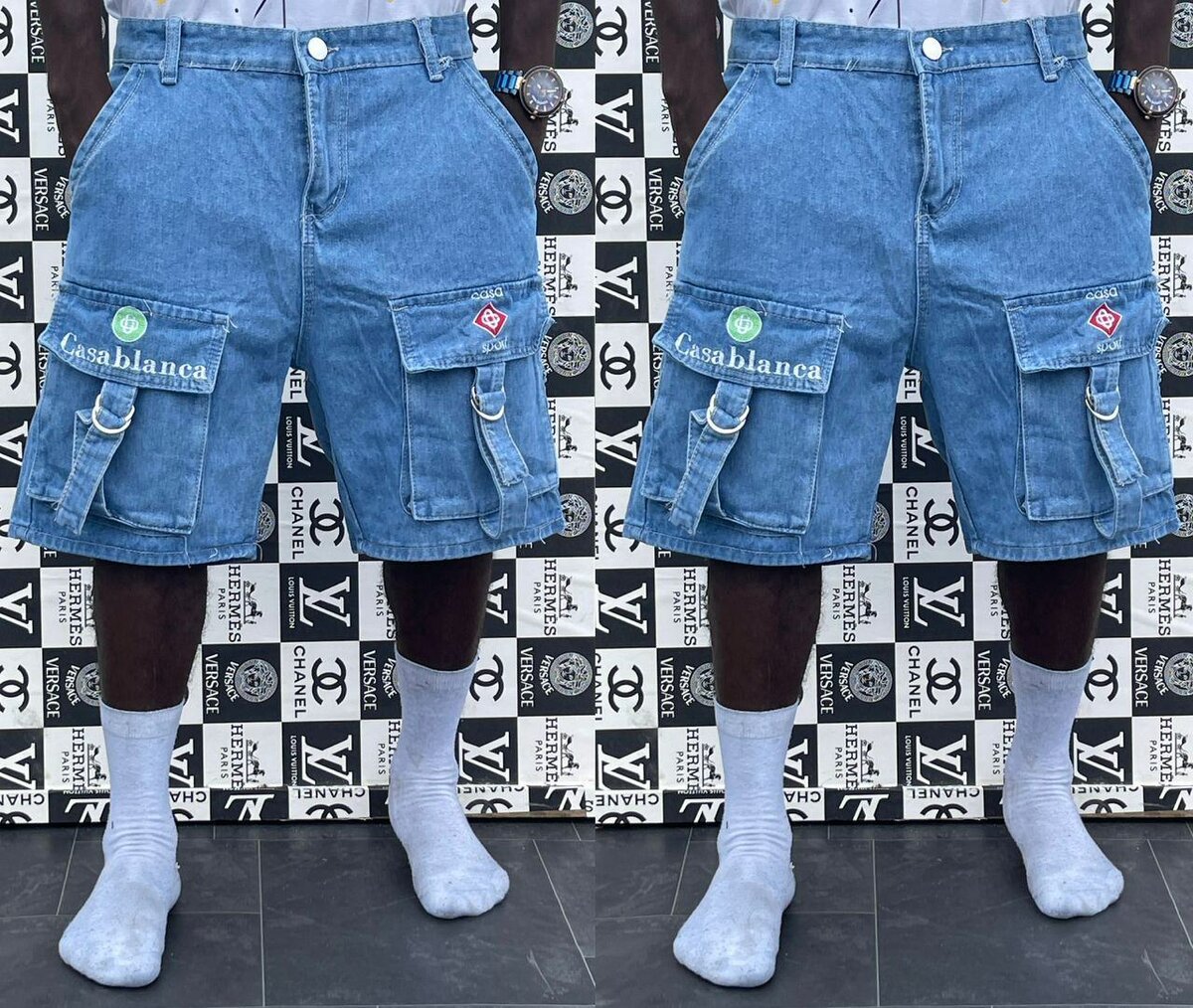 Shorts homme en denim tendance